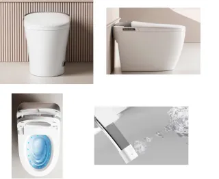 Унитаз напольный Ceruttispa Ersilia Smart CT10616 с дистанционным управлением белый